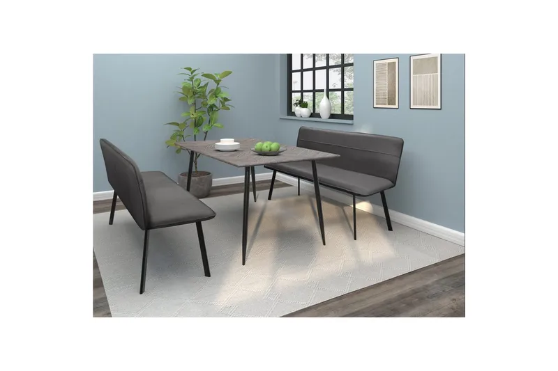 Spisebordsbænk Taylor Antracit - Antracit - Møbler - Stole & lænestole - Bænke