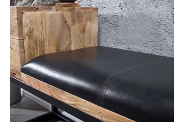 Tultered Bænk 100 cm - Brun - Møbler - Stole & lænestole - Bænke - Entrébænk - Entrébænk med opbevaring