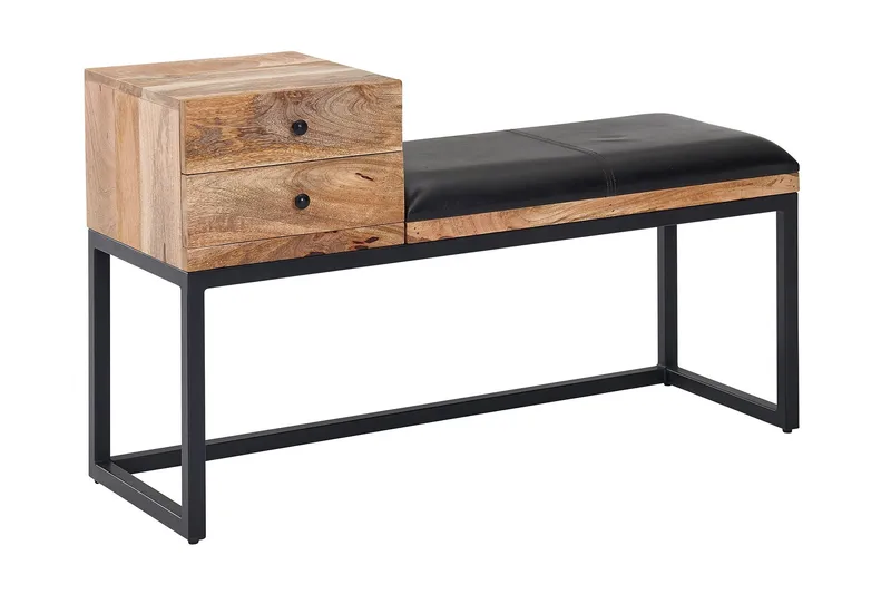 Tultered Bænk 100 cm, Brun