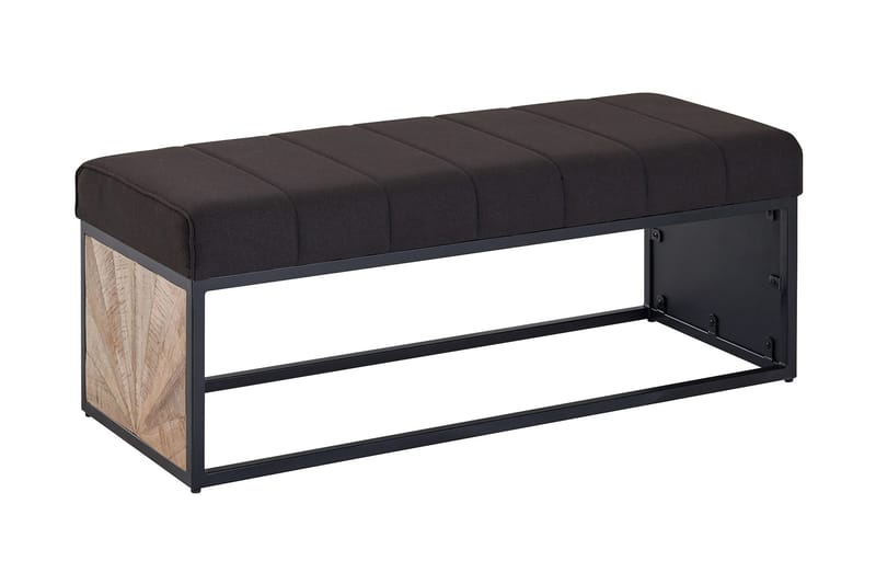 Tultered Bænk 105 cm, Sort
