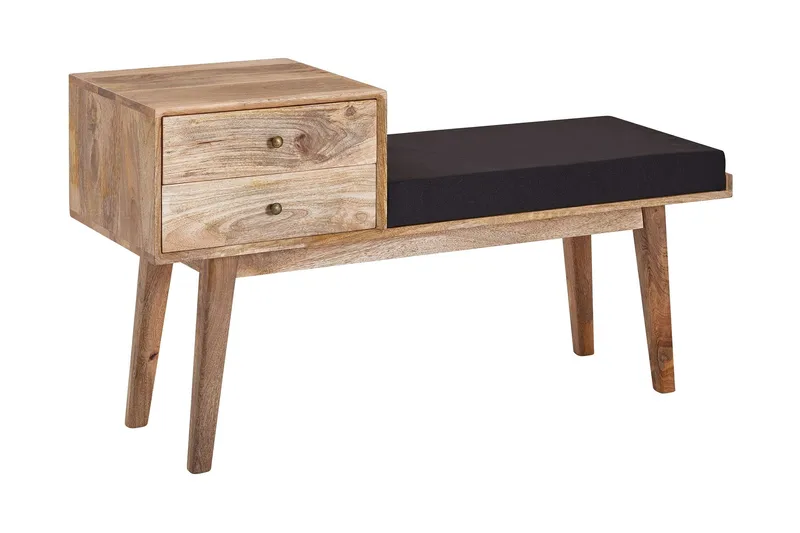 Tultered Bænk 120 cm, Brun