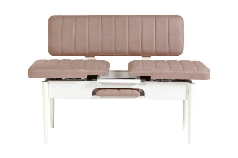 Valsot Bænk 110 cm - Hvid/Grå - Møbler - Stole & lænestole - Bænke