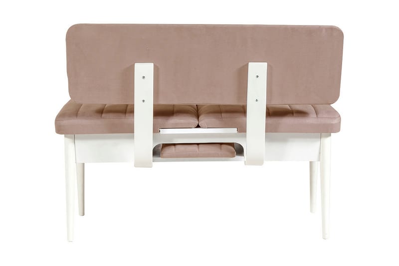 Valsot Bænk 110 cm - Hvid/Grå - Møbler - Stole & lænestole - Bænke