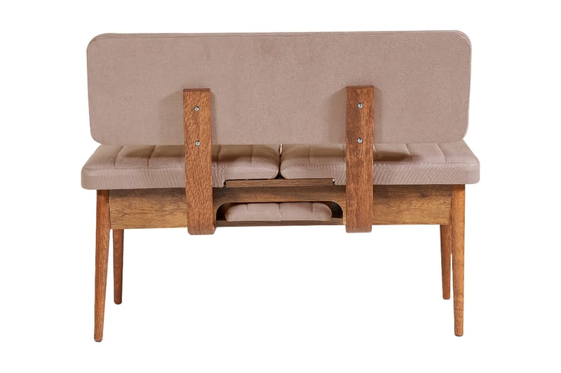 Valsot Bænk 110 cm - Mørkebrun/Grå - Møbler - Stole & lænestole - Bænke