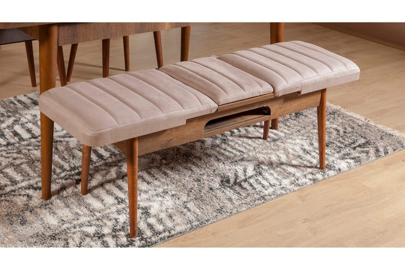 Valsot Bænk 110 cm - Mørkebrun/Grå - Møbler - Stole & lænestole - Bænke - Entrébænk