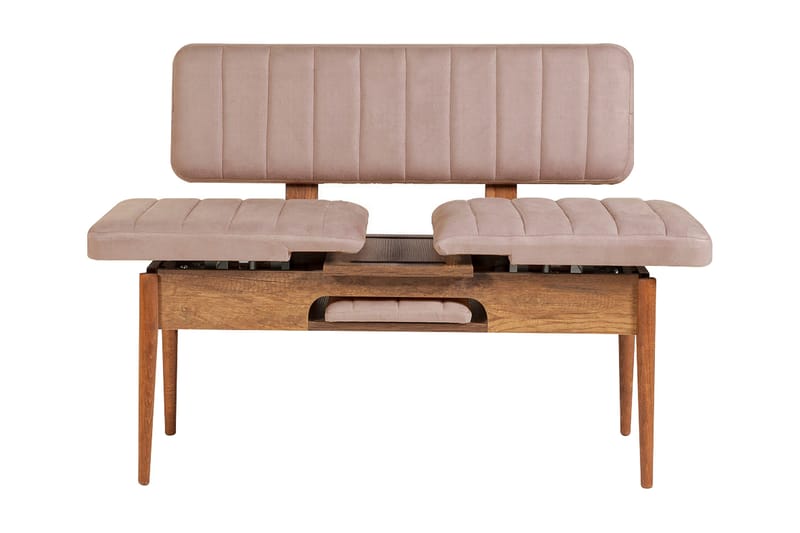 Valsot Bænk 110 cm - Mørkebrun/Grå - Møbler - Stole & lænestole - Bænke