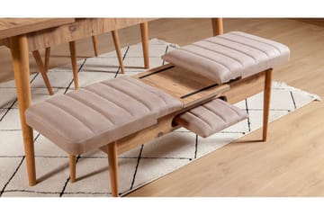 Valsot Bænk 110 cm - Natur/Grå/Brun - Møbler - Stole & lænestole - Bænke