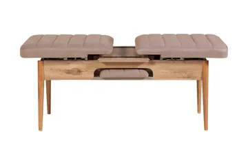 Valsot Bænk 110 cm - Natur/Grå/Brun - Møbler - Stole & lænestole - Bænke