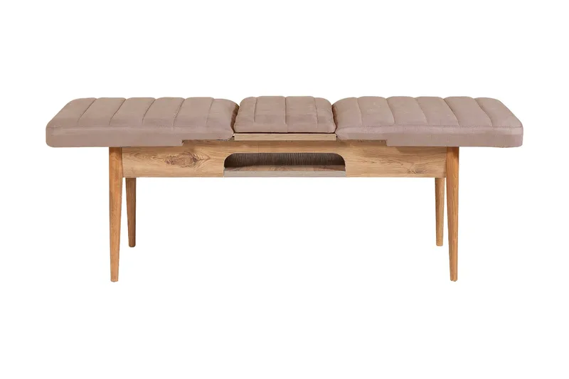 Valsot Bænk 110 cm, Natur/Grå/Brun