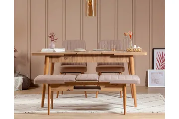 Valsot Bænk 110 cm - Natur/Grå/Brun - Møbler - Stole & lænestole - Bænke