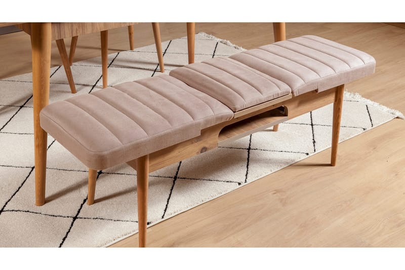 Valsot Bænk 110 cm - Natur/Grå/Brun - Møbler - Stole & lænestole - Bænke - Entrébænk