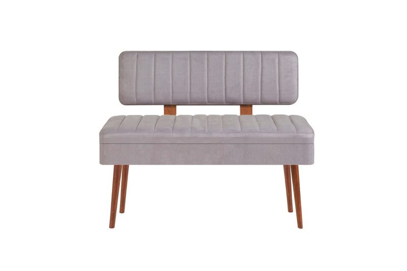 Valsot Bænk 110 cm - Valnød/Grå - Møbler - Stole & lænestole - Bænke - Entrébænk