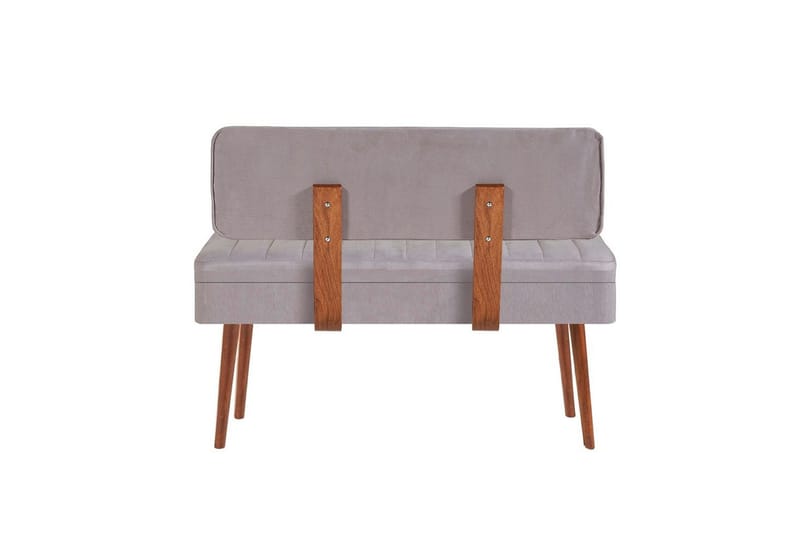 Valsot Bænk 110 cm - Valnød/Grå - Møbler - Stole & lænestole - Bænke - Entrébænk