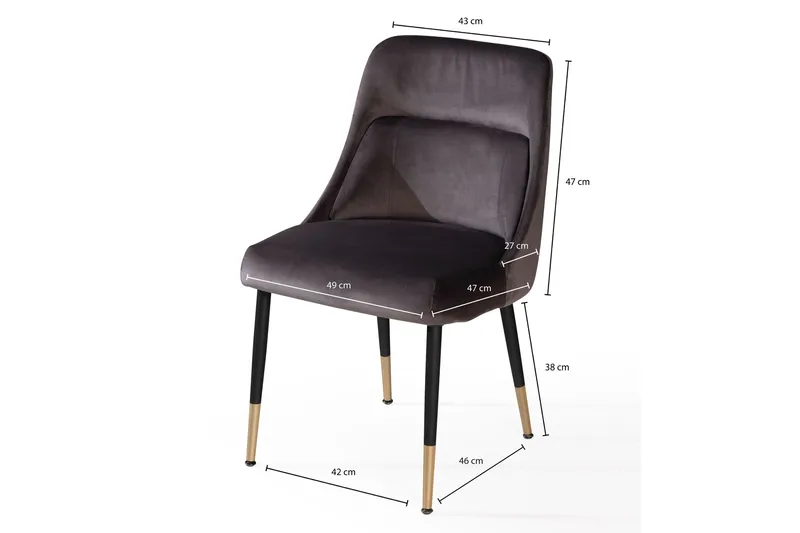 Babloo Spisestol - Mørkegrå - Møbler - Stole & lænestole - Spisebordsstole & køkkenstole