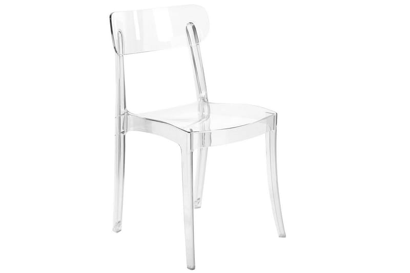 Bankettstol Beliani Covington set om 2 Transparent - Møbler - Stole & lænestole - Spisebordsstole & køkkenstole