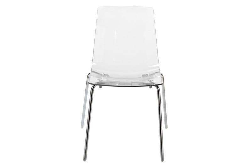 Bankettstol Beliani Silerton set om 2 Transparent - Møbler - Stole & lænestole - Spisebordsstole & køkkenstole