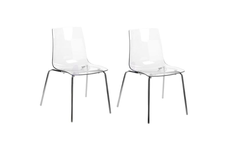 Bankettstol Beliani Silerton set om 2 Transparent, undefined