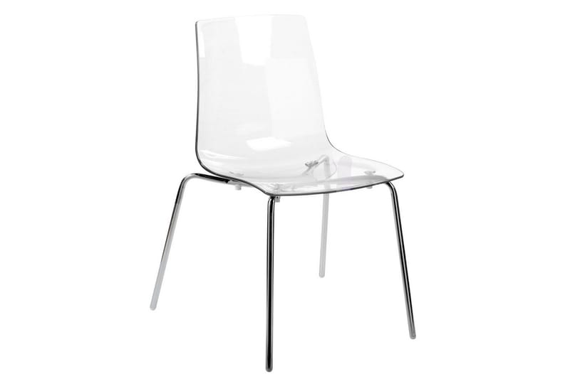 Bankettstol Beliani Silerton set om 2 Transparent - Møbler - Stole & lænestole - Spisebordsstole & køkkenstole