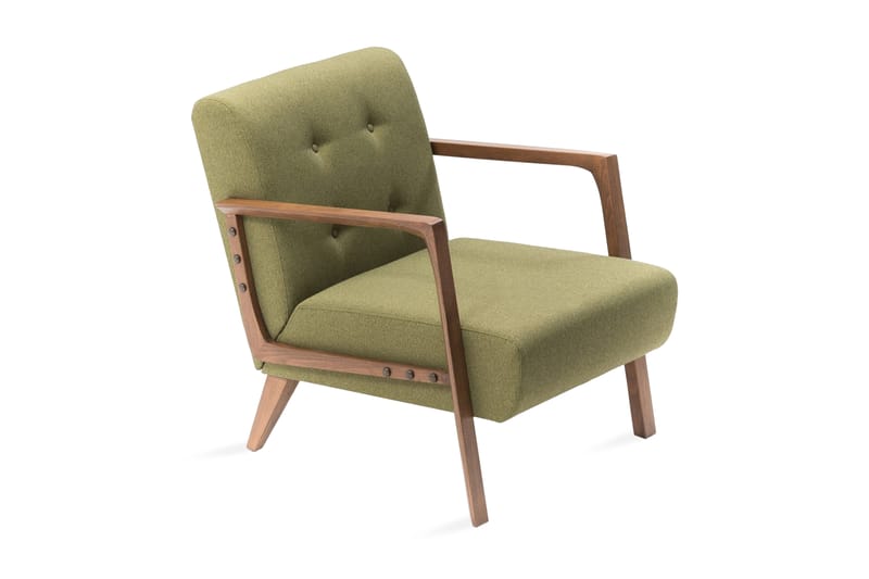 Barrion lænestol med armlæn - Grøn - Lænestole