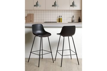 Barstol Beliani Emmet set om 2 Grön Black - Møbler - Stole & lænestole - Barstole