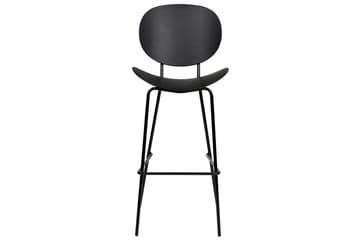 Barstol Beliani Shonto set om 2 Grå Black - Møbler - Stole & lænestole - Barstole