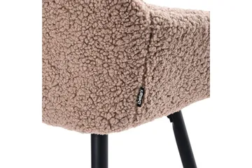 Barstol Casmalia sæt á 2 Beige/sort - Beige/sort - Møbler - Stole & lænestole - Barstole