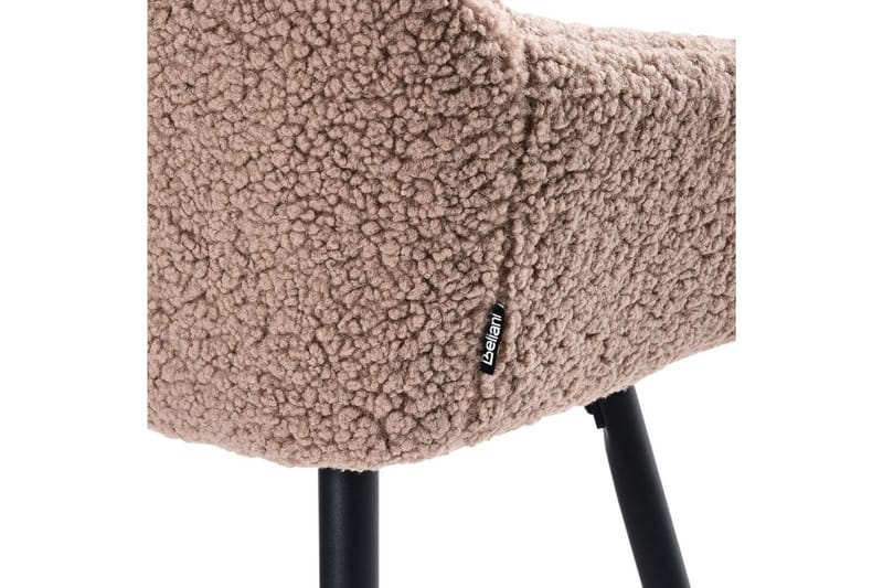 Barstol Casmalia sæt á 2 Beige/sort - Beige/sort - Møbler - Stole & lænestole - Barstole