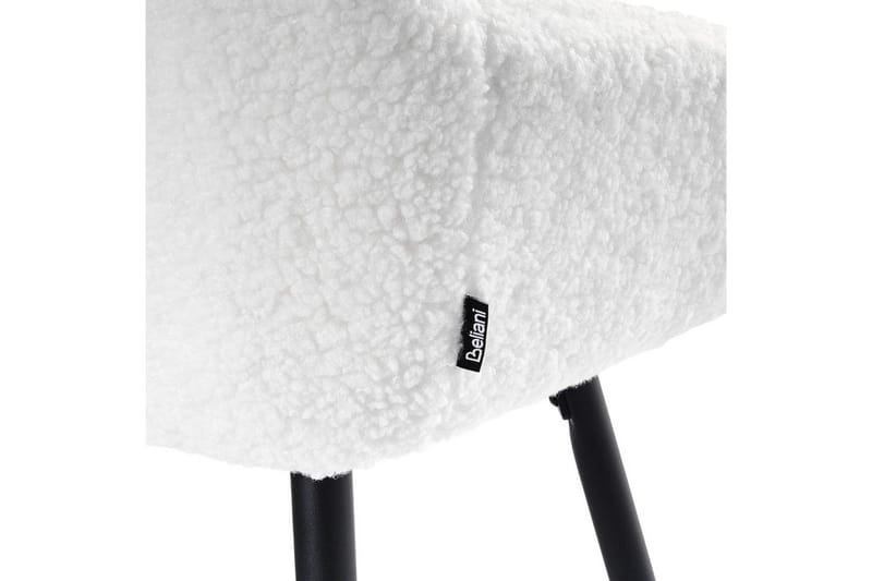 Barstol Casmalia sæt á 2 Hvid/Sort - Hvid/Sort - Møbler - Stole & lænestole - Barstole