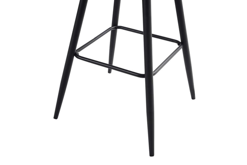 Barstol Casmalia sæt á 2 Hvid/Sort - Hvid/Sort - Møbler - Stole & lænestole - Barstole