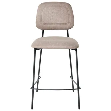Barstol Duette 2-pak - Beige, sort - Møbler - Stole & lænestole - Barstole