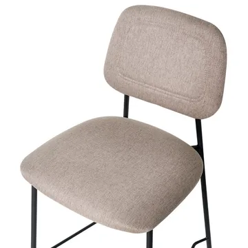 Barstol Duette 2-pak - Beige, sort - Møbler - Stole & lænestole - Barstole