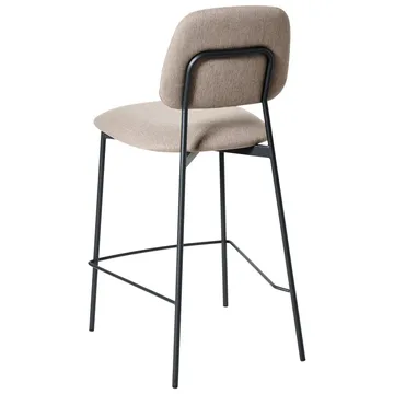 Barstol Duette 2-pak - Beige, sort - Møbler - Stole & lænestole - Barstole