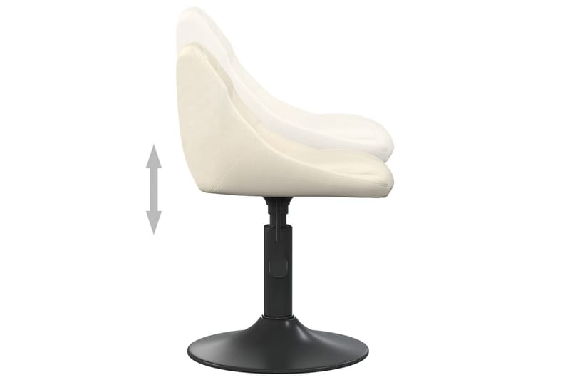 barstol fløjl cremefarvet - Creme - Møbler - Stole & lænestole - Barstole