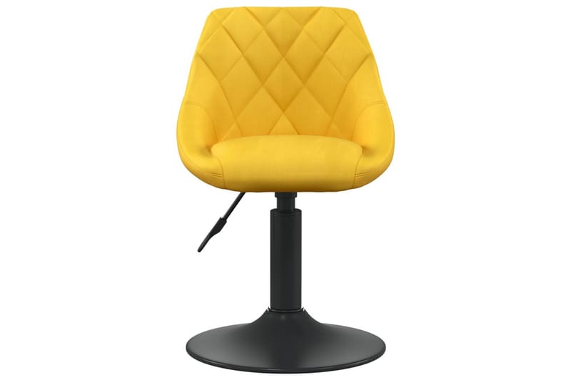 barstol fløjl sennepsgul - Gul - Møbler - Stole & lænestole - Barstole