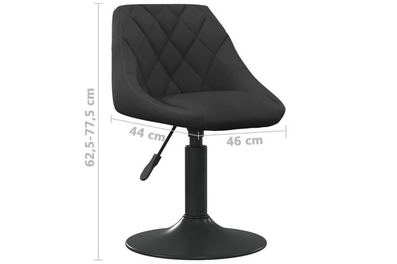barstol fløjl sort - Sort - Møbler - Stole & lænestole - Barstole