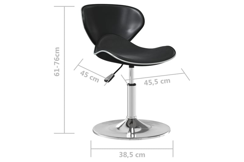 barstol kunstlæder sort - Sort - Møbler - Stole & lænestole - Barstole