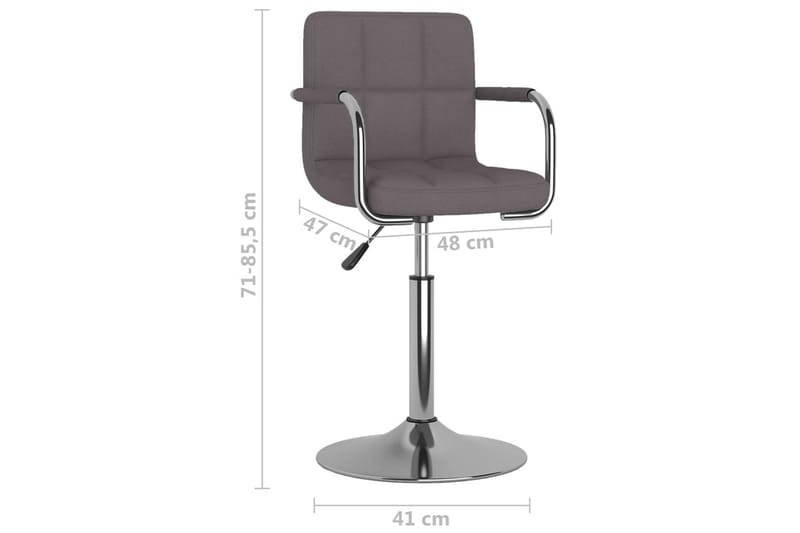 barstol stof gråbrun - Gråbrun - Møbler - Stole & lænestole - Barstole