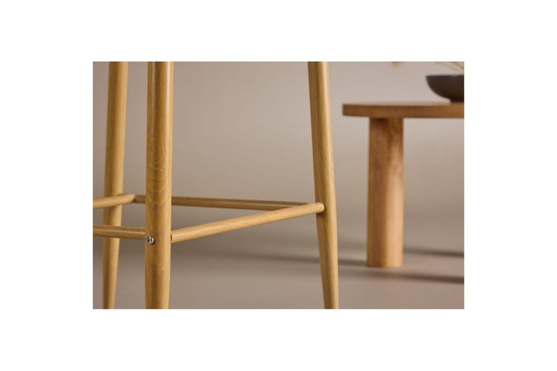 Barstol Plaza Natur/Mørkegrå - Møbler - Stole & lænestole - Barstole