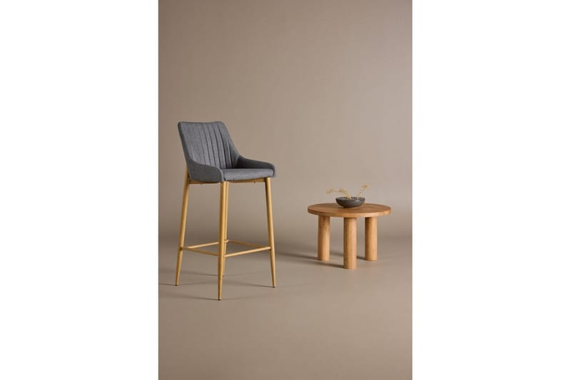Barstol Plaza Natur/Mørkegrå - Møbler - Stole & lænestole - Barstole