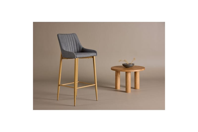 Barstol Plaza Natur/Mørkegrå - Møbler - Stole & lænestole - Barstole