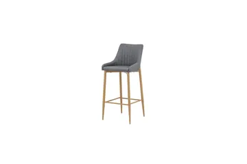 Barstol Plaza Natur/Mørkegrå - Møbler - Stole & lænestole - Barstole