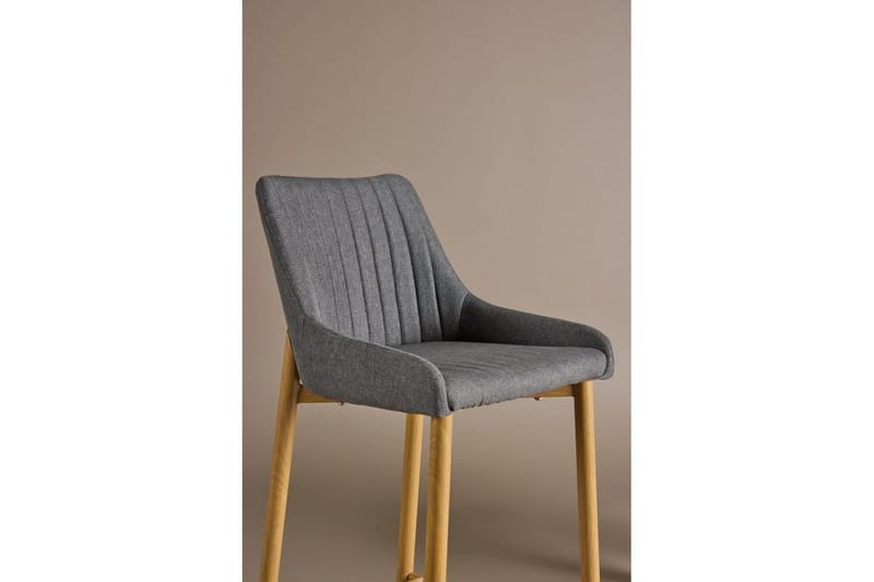 Barstol Plaza Natur/Mørkegrå - Møbler - Stole & lænestole - Barstole