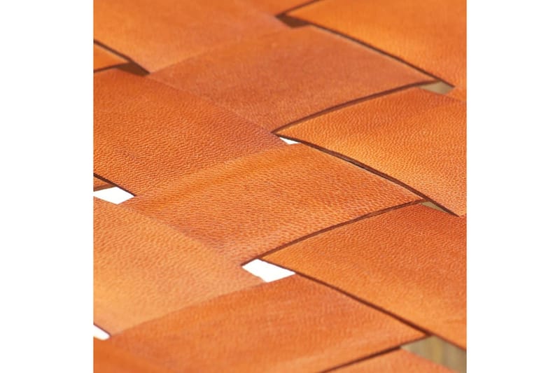 Barstole 2 stk. 60 cm ægte læder brun - Brun - Møbler - Stole & lænestole - Barstole