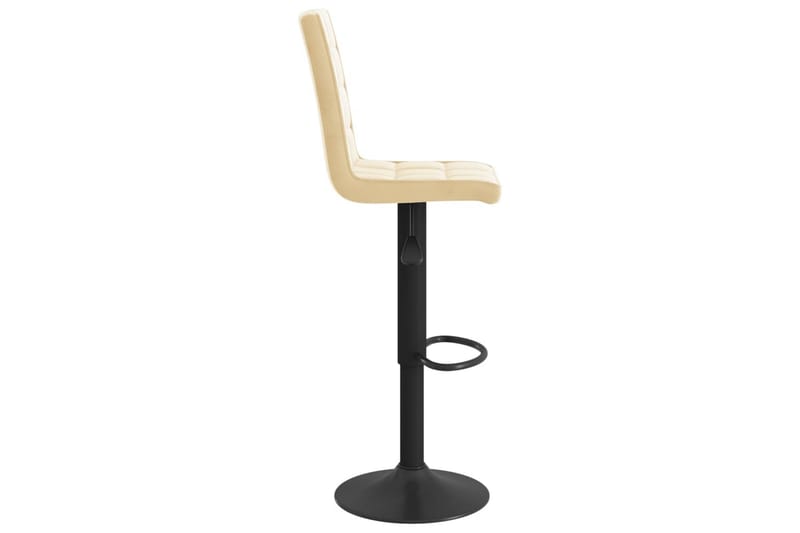 barstole 2 stk. fløjl cremefarvet - Creme - Møbler - Stole & l�ænestole - Barstole