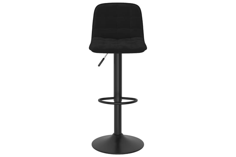 barstole 2 stk. fløjl sort - Sort - Møbler - Stole & lænestole - Barstole