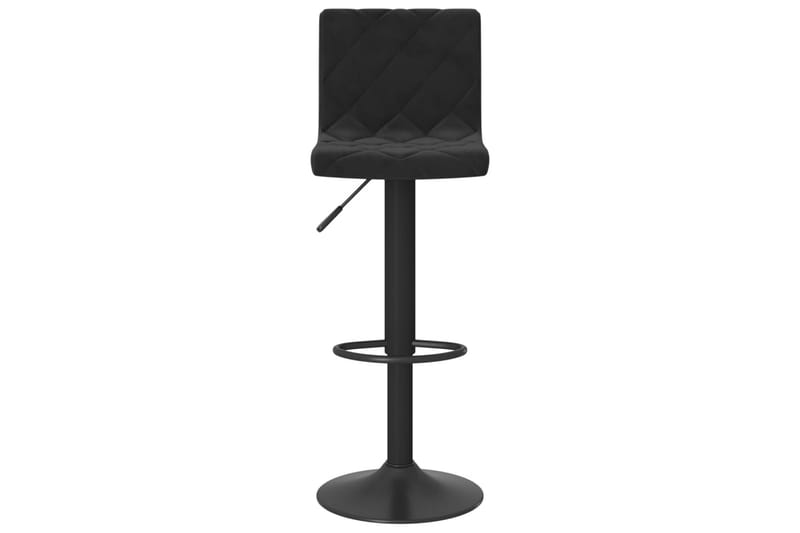 barstole 2 stk. fløjl sort - Sort - Møbler - Stole & lænestole - Barstole