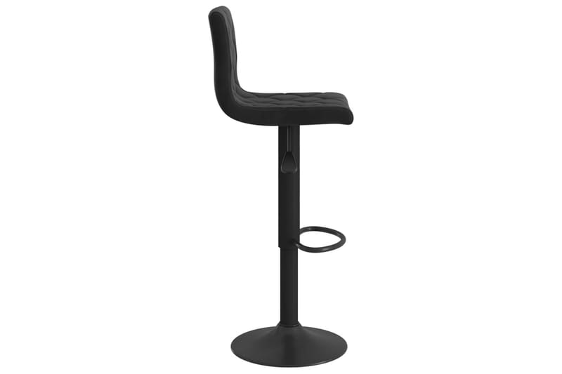 barstole 2 stk. fløjl sort - Sort - Møbler - Stole & lænestole - Barstole