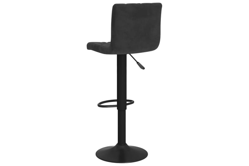 barstole 2 stk. fløjl sort - Sort - Møbler - Stole & lænestole - Barstole