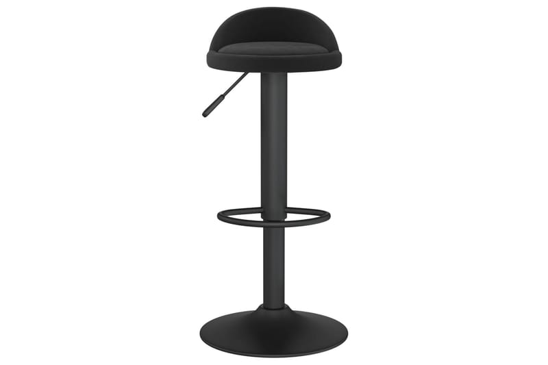 barstole 2 stk. fløjl sort - Sort - Møbler - Stole & lænestole - Barstole