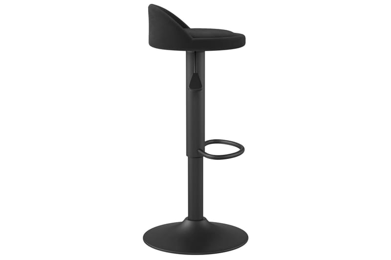 barstole 2 stk. fløjl sort - Sort - Møbler - Stole & lænestole - Barstole